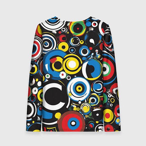 Женский лонгслив Абстракция геометрическая / 3D-принт – фото 2