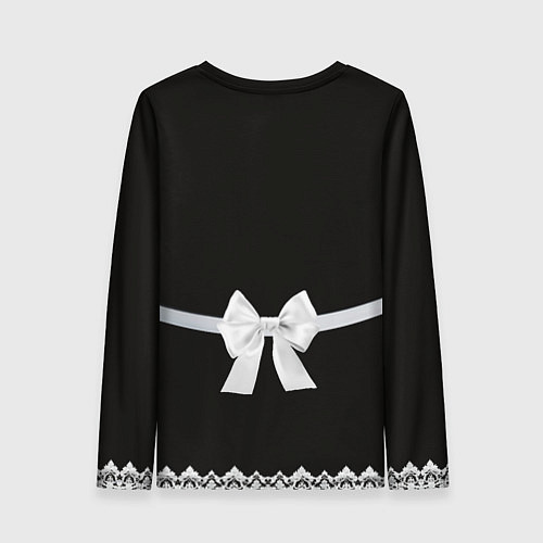 Женский лонгслив Костюм горничной няни с красивой грудью / 3D-принт – фото 2