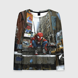 Лонгслив женский Spiderman New York city, цвет: 3D-принт