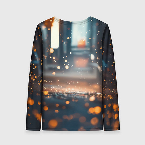 Женский лонгслив Человек паук и золотая пыльца / 3D-принт – фото 2