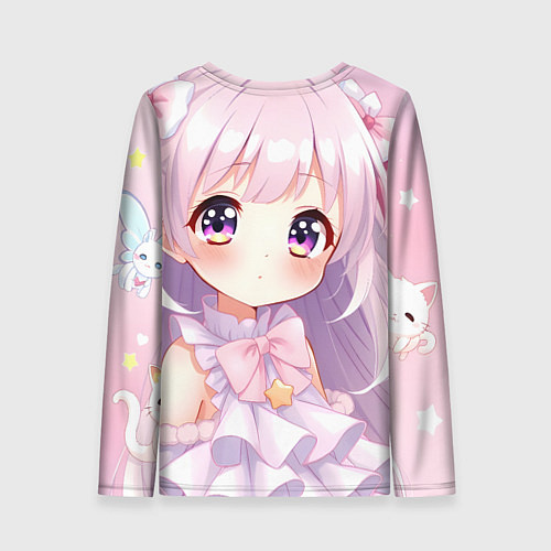 Женский лонгслив Милые аниме / 3D-принт – фото 2