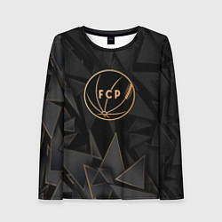Лонгслив женский Porto golden poly, цвет: 3D-принт