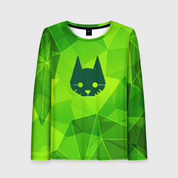Женский лонгслив Stray green poly