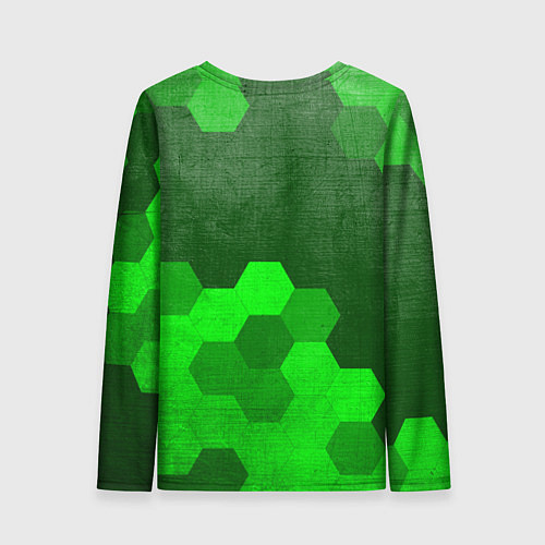 Женский лонгслив Subaru - green gradient посередине / 3D-принт – фото 2