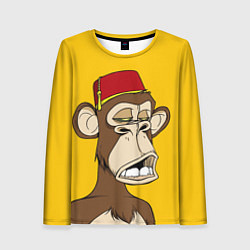 Женский лонгслив NFT ape monkey