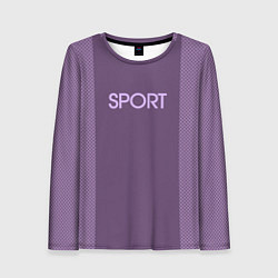 Женский лонгслив Sport фиолетовый