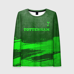 Женский лонгслив Tottenham - green gradient посередине