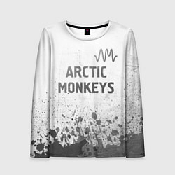 Женский лонгслив Arctic Monkeys - white gradient посередине