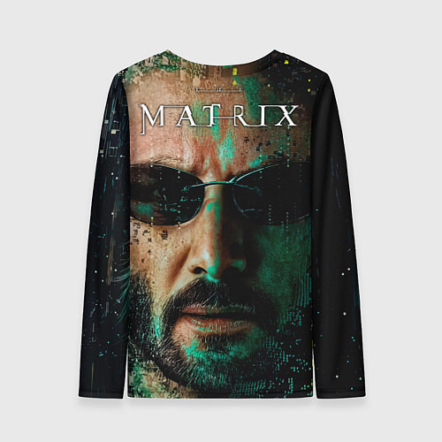 Женский лонгслив Matrix - Keanu Reeves / 3D-принт – фото 2