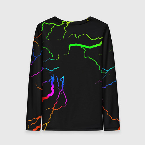 Женский лонгслив НАСА молнии градиент / 3D-принт – фото 2