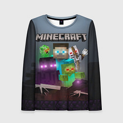 Лонгслив женский End and peace - Minecraft, цвет: 3D-принт