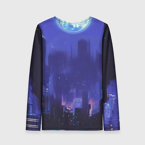 Женский лонгслив Бэтмен в стойке победителя / 3D-принт – фото 2