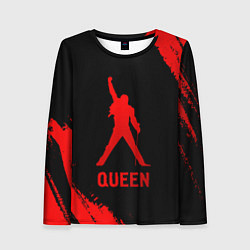 Женский лонгслив Queen - red gradient