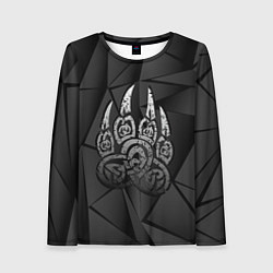 Лонгслив женский Велес лапа медведя, цвет: 3D-принт