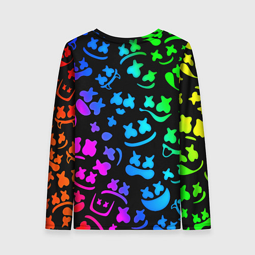 Женский лонгслив Marshmello x NASA gradient / 3D-принт – фото 2