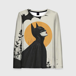 Женский лонгслив Девушка Бэтмен
