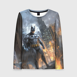 Женский лонгслив Бэтмен - старый стиль