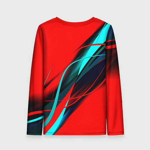 Женский лонгслив Rainbow six геометрия полосы / 3D-принт – фото 2