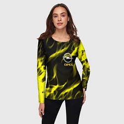 Лонгслив женский Opel огненный стиль, цвет: 3D-принт — фото 2