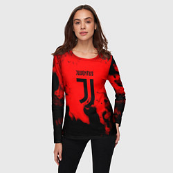 Лонгслив женский Ювентус jujym, цвет: 3D-принт — фото 2