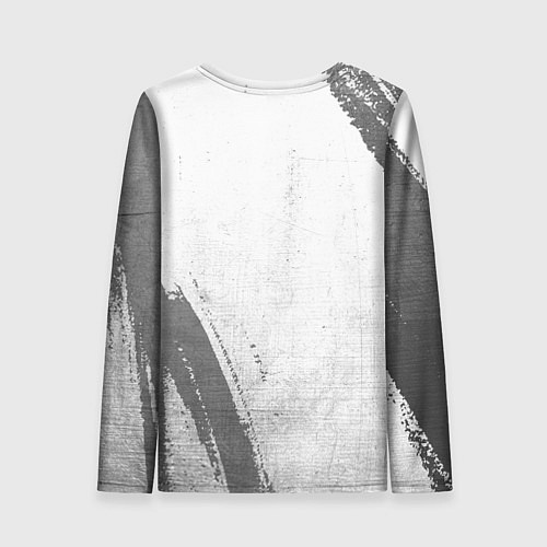 Женский лонгслив Leicester City - white gradient вертикально / 3D-принт – фото 2