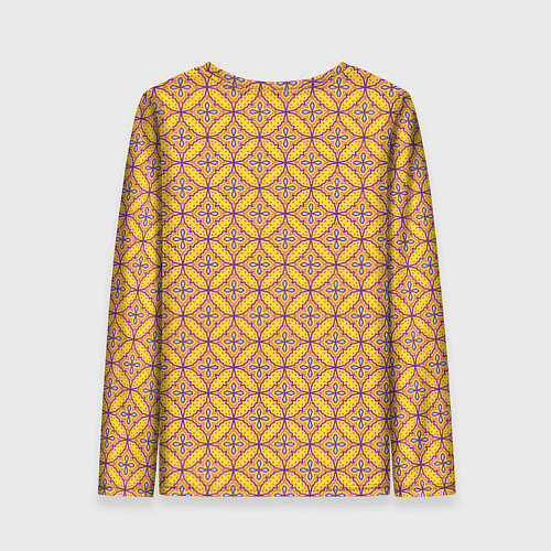 Женский лонгслив Красочный орнамент в восточном стиле / 3D-принт – фото 2