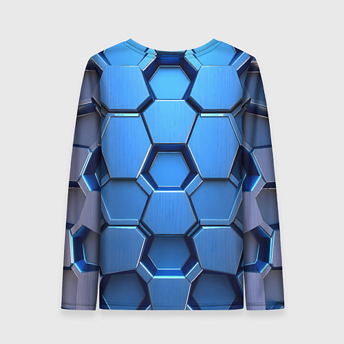 Женский лонгслив Синий бронежилет / 3D-принт – фото 2