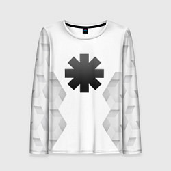 Женский лонгслив Red Hot Chili Peppers white poly