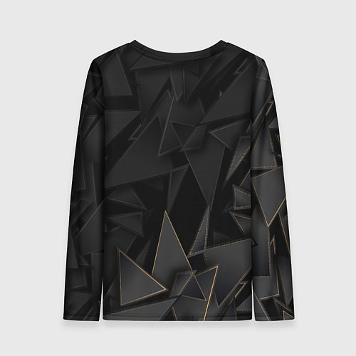 Женский лонгслив Fiat golden poly / 3D-принт – фото 2