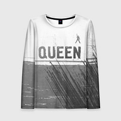 Женский лонгслив Queen - white gradient посередине