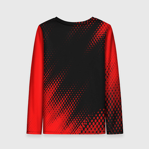 Женский лонгслив Mini - red gradient вертикально / 3D-принт – фото 2