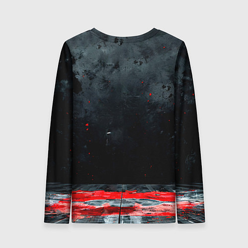 Женский лонгслив Айкидоист на черном / 3D-принт – фото 2