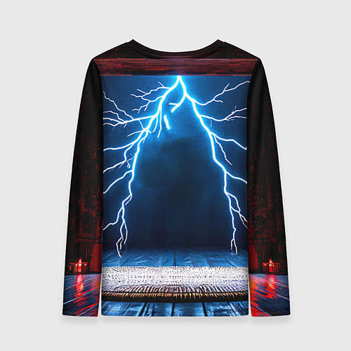 Женский лонгслив Айкидоист и молния / 3D-принт – фото 2