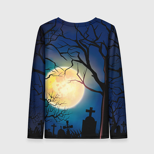Женский лонгслив Юрий Хой полнолуние / 3D-принт – фото 2