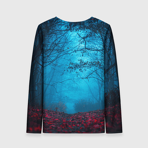Женский лонгслив Сектор газа вечерний лес / 3D-принт – фото 2