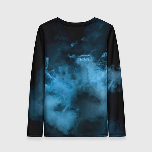 Женский лонгслив Боксер в дыму / 3D-принт – фото 2
