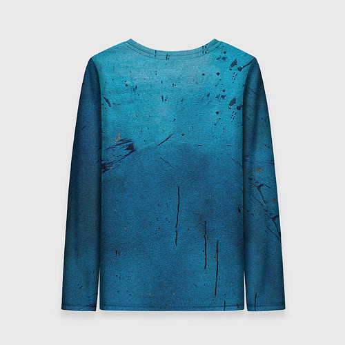 Женский лонгслив Бойцовские перчатки на синем / 3D-принт – фото 2