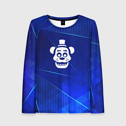 Женский лонгслив FNAF blue poly