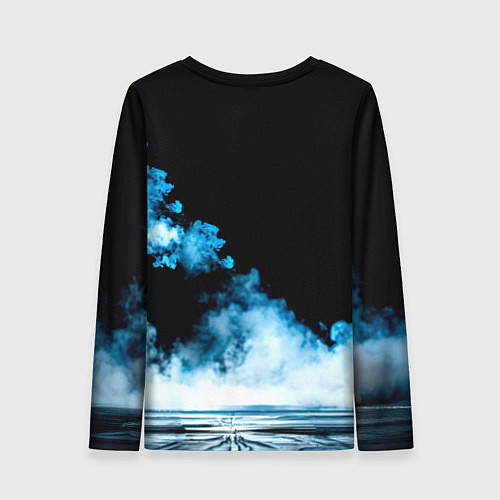 Женский лонгслив Боец джиу-джитсу в дыму / 3D-принт – фото 2