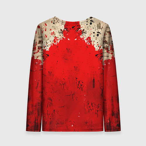 Женский лонгслив Брюс Ли на красном / 3D-принт – фото 2
