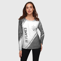 Лонгслив женский In Flames - white gradient вертикально, цвет: 3D-принт — фото 2