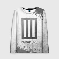 Лонгслив женский Paramore - white gradient, цвет: 3D-принт