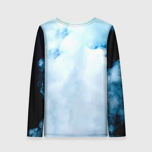 Женский лонгслив Брюс Ли в дыму / 3D-принт – фото 2