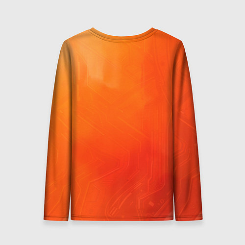 Женский лонгслив Кибернетическая акула / 3D-принт – фото 2