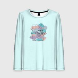 Женский лонгслив Mind positive