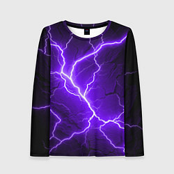 Женский лонгслив Color purple black