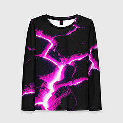 Лонгслив женский Color pink black, цвет: 3D-принт