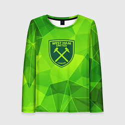 Женский лонгслив West Ham green poly
