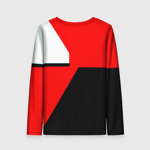 Женский лонгслив Манчестер юнайтед геометрия линии / 3D-принт – фото 2