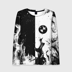 Женский лонгслив BMW black fire